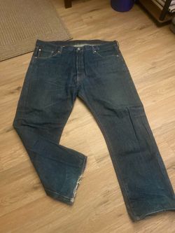 501 Levi’s Button Fly   42 x 30   Indigo Blue