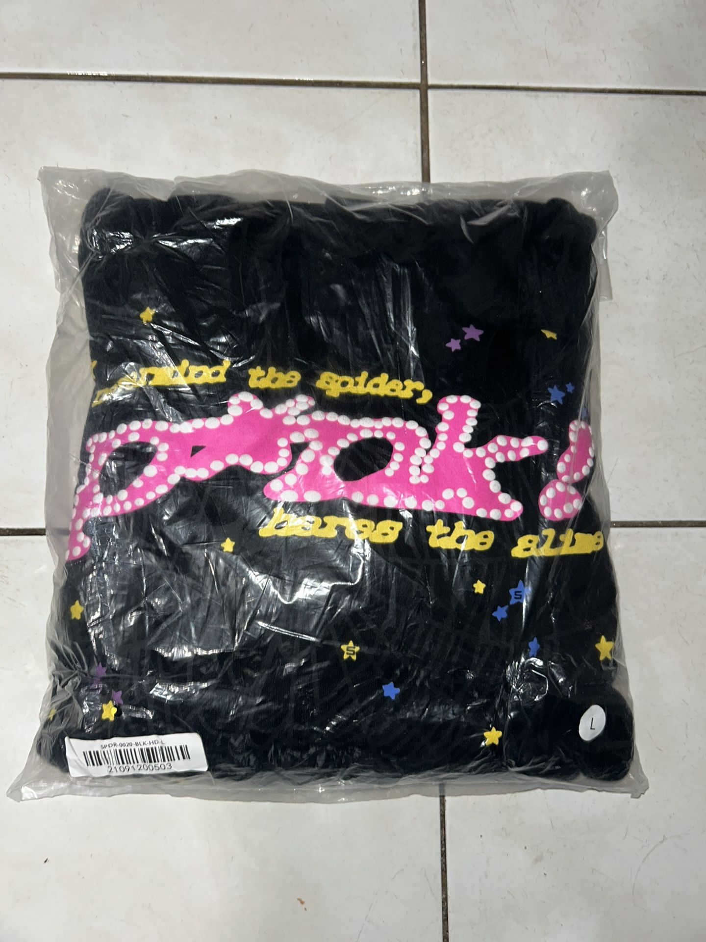 Black & pink Spider Hoodie