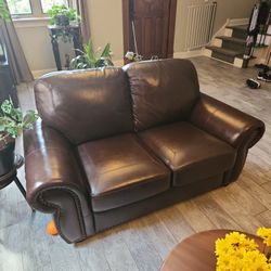 Small Leather Couch 