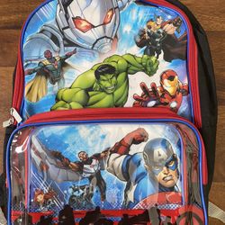 Avengers Backpack w/ Lunch Bag