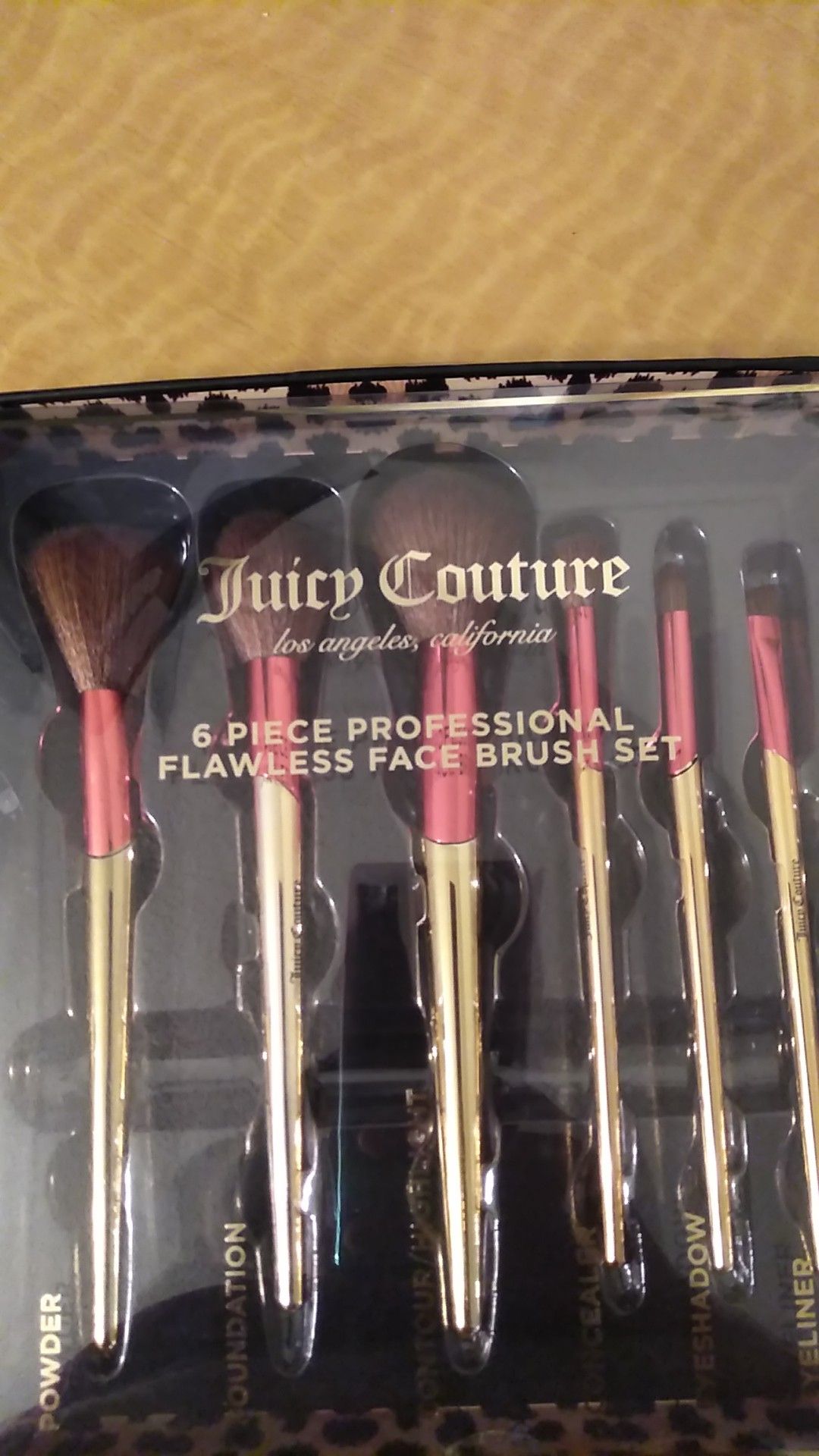 Juicy Couture makeup brushes