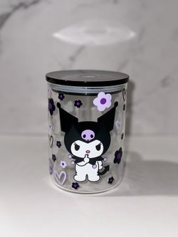 Kuromi 17oz Glass Mug