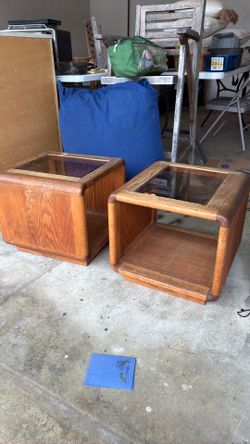 Cool vintage side tables
