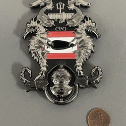US Navy Undersea Rescue Command CPO Challenge Coin – Heavy Metal – Rare Style