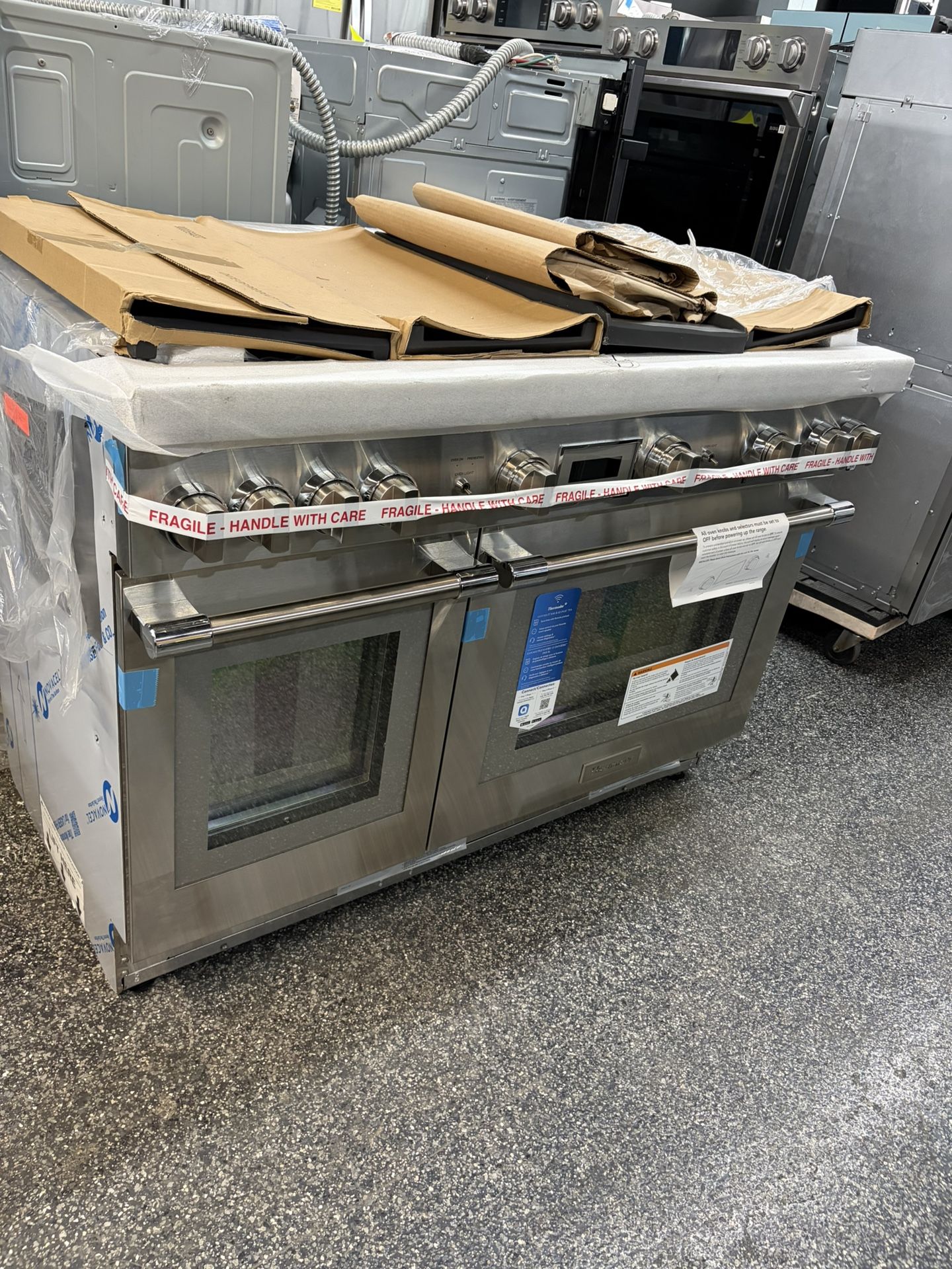 New Stainless Steel Thermador 48” Gas Range Stove Pro Harmony 