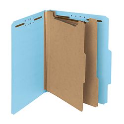 Classification Folders – Letter Size – 2 Dividers – 10 Pack – New 