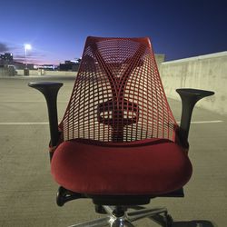 Herman Miller Sayl office chair red