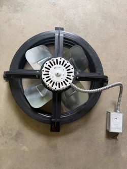 Attic ventilation fan