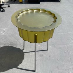 Vintage 1990’s IKEA Hatten Green Plastic Side Table Storage Plant Stand Good Condition