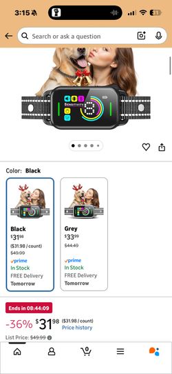 Smart Anti-Bark Dog Training Collar Black