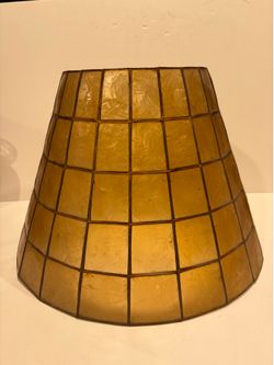 Vintage Capiz Shell Lamp Shade - Needs Work