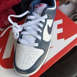 Nike Dunk Lows White/Valerian Blue (Brand New)