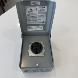 50 Amp Outdoor RV Outlet Box (Rainproof)