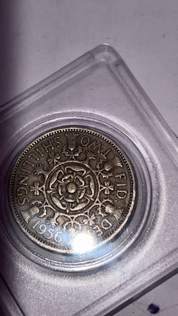 1956 GREAT BRITAIN FLORIN world foreign two shillings LARGE COLLECTIBLE COIN