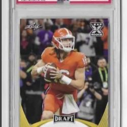 2021 LEAF DRAFT GOLD TREVOR LAWRENCE #1 PSA 9 MINT 🔥