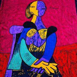 Picasso Square Silk Scarf, 1990s
