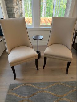 Bassett Parson Chairs with Nailhead Trim
