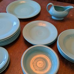 Fiestaware Seafoam Dinnerware – Retired Color – Plates, Bowls, Platter