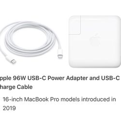 MacBook Charger 96w  (new Unopened )