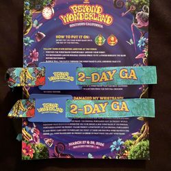 Beyond Wonderland 2-Day GA Wristbands