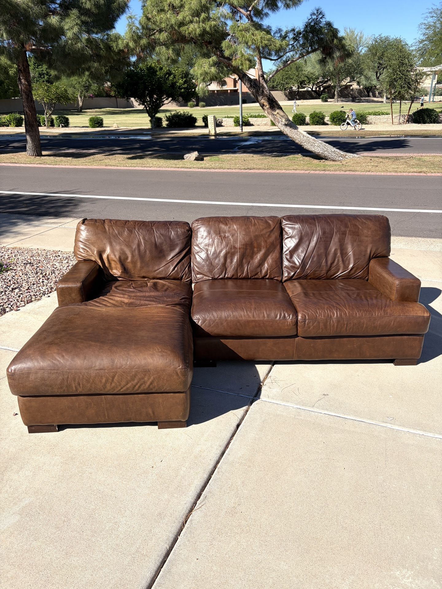 Leather Sectional Couch
