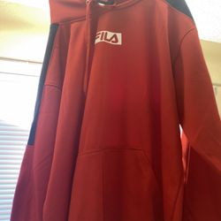 Red Fila Sweater