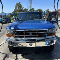 1992 ford f150 blue long bed 