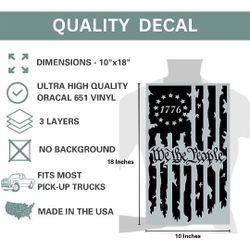 1776 American Battle Flag Decal.q