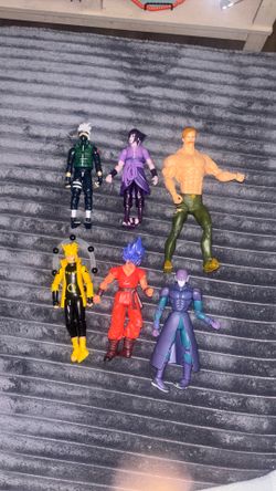 6 Anime Toy Figures