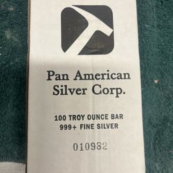 100 Ounce Silver Bar
