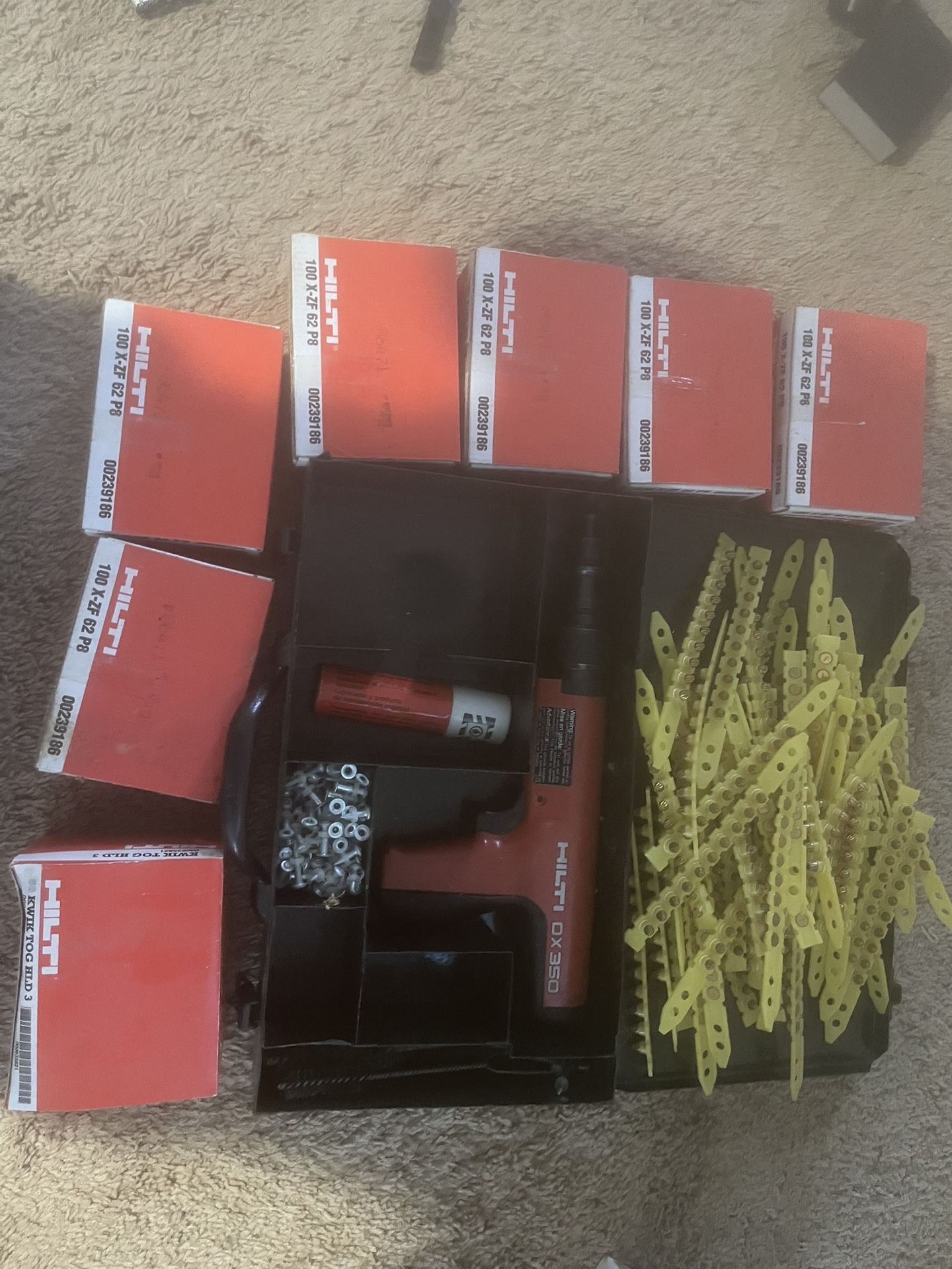 Hilti DX350 Power Actuated Nail Gun & More