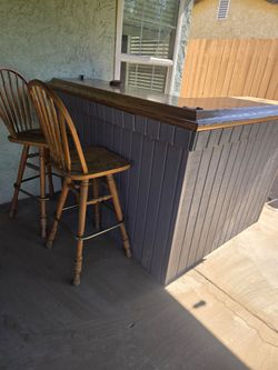 Solid Wood Bar
