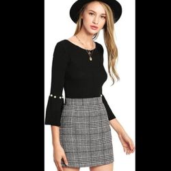 Plaid Mini Skirt Size Medium Women's 