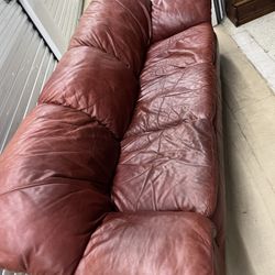 Free - Leather Sofa - 80 “