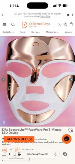 Spa Grade Treatment for Face ***NEW IN BOX-*** Dr. Dennis Gross Skincare DRx SpectraLite™ FaceWare Pro