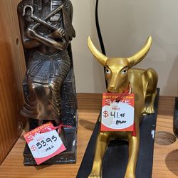 Egyptian Cat Anubis Statue47$/ Egyptian Pharoah Statue 38$