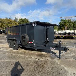 AMP 7 x 14 High Side Dump Trailer 16k