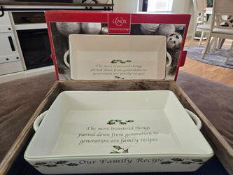 Lenox Our Family Recipe Ceramic Baking Dish