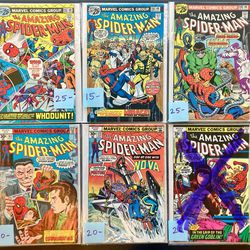 Marvel Comic Books Sale Amazing Spider Avengers Fantastic Four Vintage 1970s Bronze Age