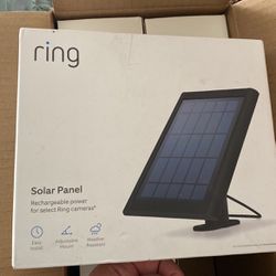 Ring Solar Panel Rechargeable