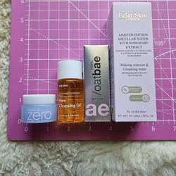 Sealed 4pc Facial Cleansing Lot W/4 Facial Cleanser Sample Freebies 