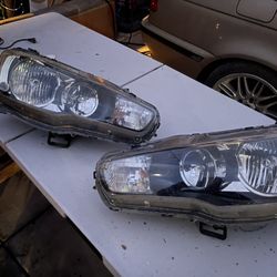 Mitsubishi Lancer 08-14 Headlights Driver And Passenger (Stock) 