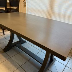 Very Sturdy. Gray Dining Table Only. 