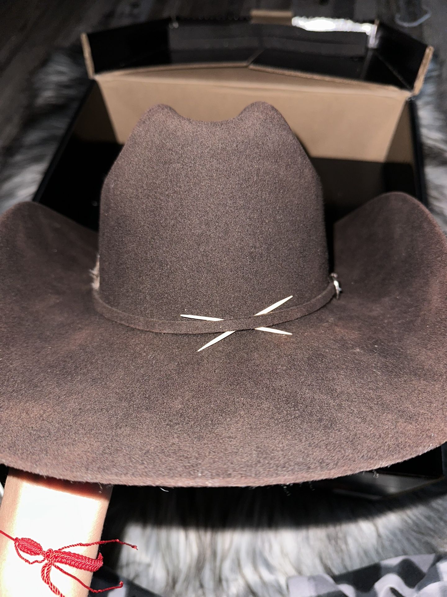 7 1/8 4X Brown Cavenders Tejana