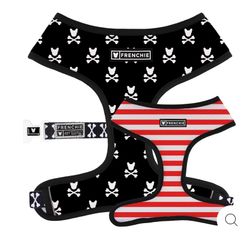 Puppy Dog REVERSIBLE HARNESS - BAD TO THE BONE Size XS