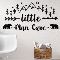 Little Man Cave Baby Boy Decor Nursery 