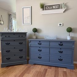 ✨🩶Gorgeous solid oak dresser set🩶✨