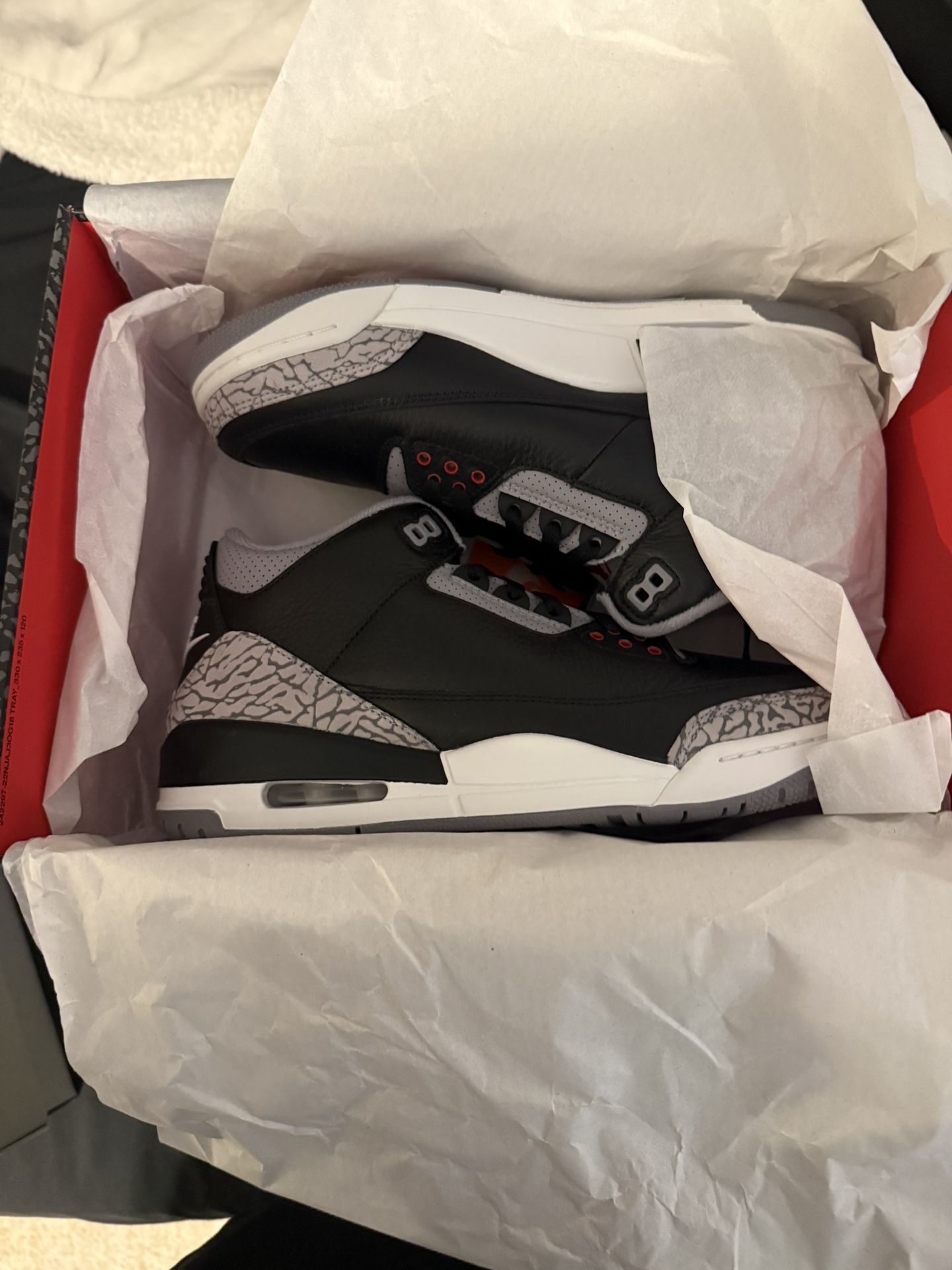 Nike Jordan Black Cement 3 Sz 9 DS