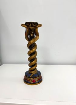Egyptian Cobra Candle Holder / Decorative Accent