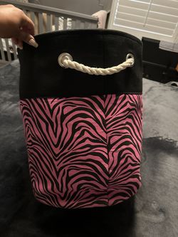 Zebra Print Laundry basket